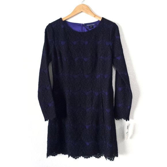 French Connection Leana Lace Flared Dress – 8 - Picture 4 of 15